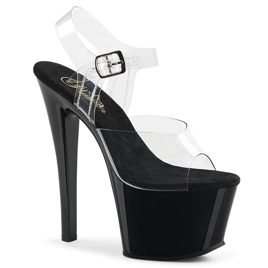 PLEASER SKY308/C/B 7 Inch Platform Ankle Strap Sandal